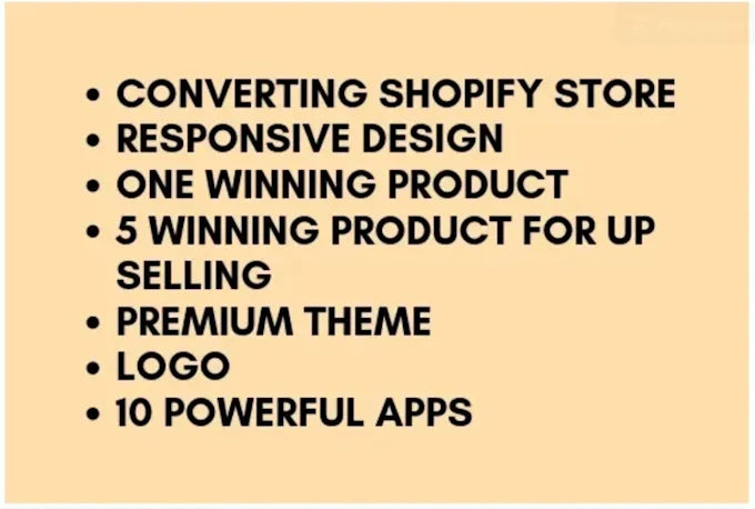 ONE PRODUCT SHOPIFY STORE SETUP